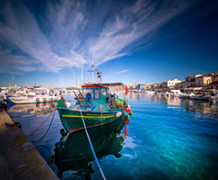Aegina harbour Aegina harbor, sea, Mediterranean atmosphere, clouds, Greek coastline, seascape