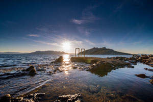 Moni from Perdika Aegina, Perdika, winter, seascape