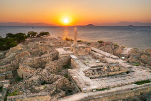 Ancient Kolona Temple during sunset Aegina, aigina, kolona, ΑΙΓΙΝΑ, κολωνα