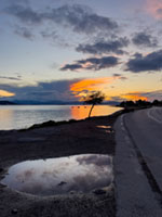 Sunset in aegina 