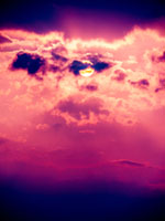 Cloud formation before storm 