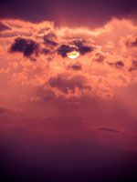 Cloud formation before storm 