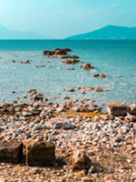 Ancient Harbor Trail ακτή, πέτρες, θάλασσα, Ancient Harbor, Trail, sea, aegina, aigina