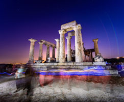 Aphaia Temple in Night Light Aegina, Aphaia, Aphaia temple, Greece, Temple of Aphaia, aerial night view, afaia, afaia temple, afea, ancient, ancient temple, archaeology, architecture, classical, culture, drone, heritage, history, illuminated building, landmark, lights, photography, ruins, symmetry, temple, travel