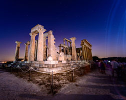 Aphaia Temple in Night Light Aegina, Aphaia, Aphaia temple, Greece, Temple of Aphaia, aerial night view, afaia, afaia temple, afea, ancient, ancient temple, archaeology, architecture, classical, culture, drone, heritage, history, illuminated building, landmark, lights, photography, ruins, symmetry, temple, travel